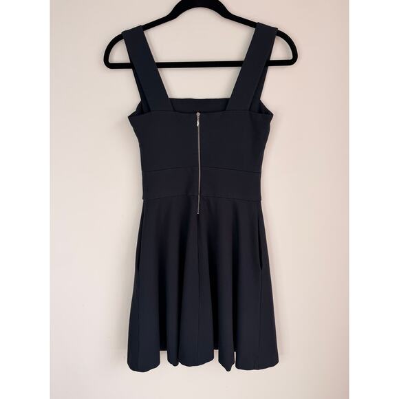 Banana Republic Ally Collection Black Sleeveless Fit Flare Dress Size 0 Pockets - Picture 4 of 9
